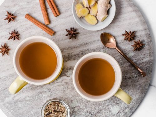 دمنوش زنجبیل به همراه دارچین